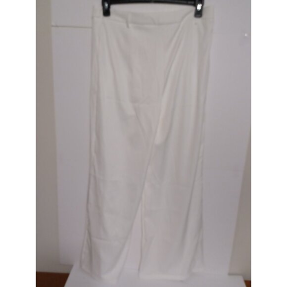 SweatyRocks Womens Elegant Solid White XL (34X31) Pants Office Trousers - Picture 5 of 5